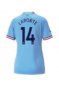 Fotbalové Dres Manchester City Aymeric Laporte #14 Dámské Domácí Oblečení 2022-23 Krátký Rukáv